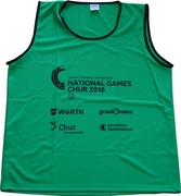 Standard bib green custom printed, custom training bibs