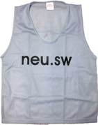 netlike bib white custom printed, custom training bibs