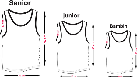 Größentabelle Standard- und Netzleibchen