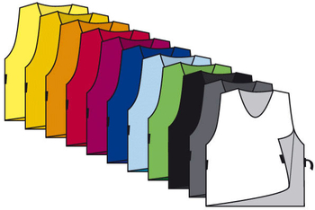 Universal bib colours custom printed, custom training bibs