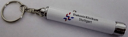 Mini flashlight with logo projection