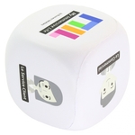 custom Stress Dice white