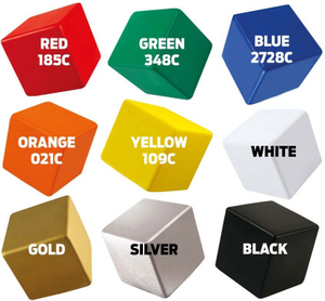 customized 63mm Stress Cubes PMS colours, logo