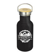 Traveller Drinking Bottle black with Bamboo Lid