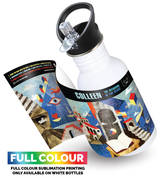 full printable Outdoor Traveller Canteen Bottle with Sip Lid