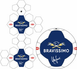 football 26 Panel Penta Design, custom soccer ball printed