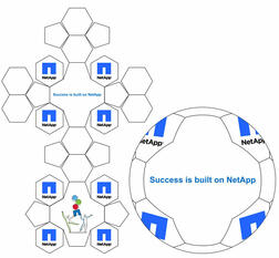 custom soccer ball 26 Panel Penta Design