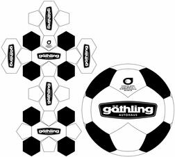 football classic design, soccer ball, custom, logo, printed
