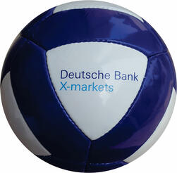 14 panel soccer ball 'X' design Deutsche Bank