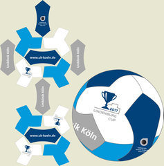 14 Panel soccer ball 'Boomerang' Design