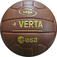 Retro style soccer ball made of synthetc leather