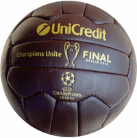 Retro or antic football with embossing