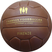 Vintage or antic soccer ball with embossing