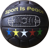 vintage football made of real leather