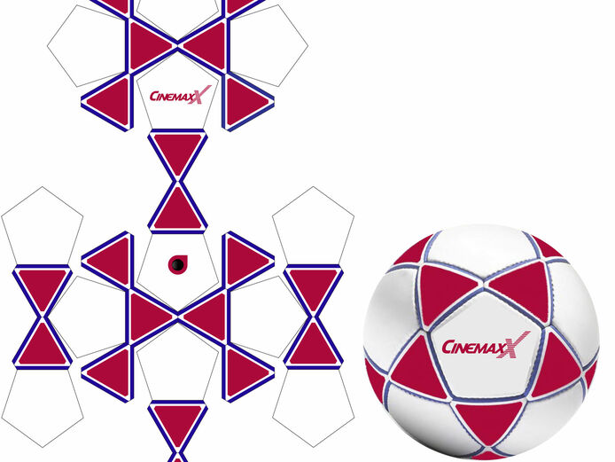 Star Shape - Soccerball Templates - Custom made promotional balls