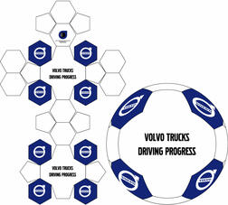 mini ball 26 panel Penta  template