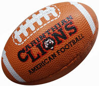 Custom American Football, PU with knobbed surface size 0