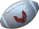 Customized American Football, PU|PVC matt or glossy sz. 3, in different basic colours