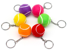 Tennis ball key ring