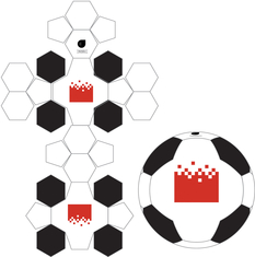 26 panel neoprene football layout size 5 & mini