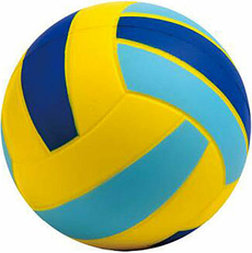 PU Soft-Volleyball yellow/light blue/royal