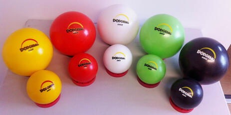 Soft-Dodge Balls size: Ø 12, 18 and 26cm - weight: 85, 120 and 180-200g