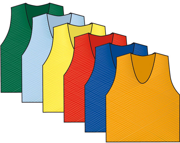 netlike singlet colours custom printed, custom training bibs