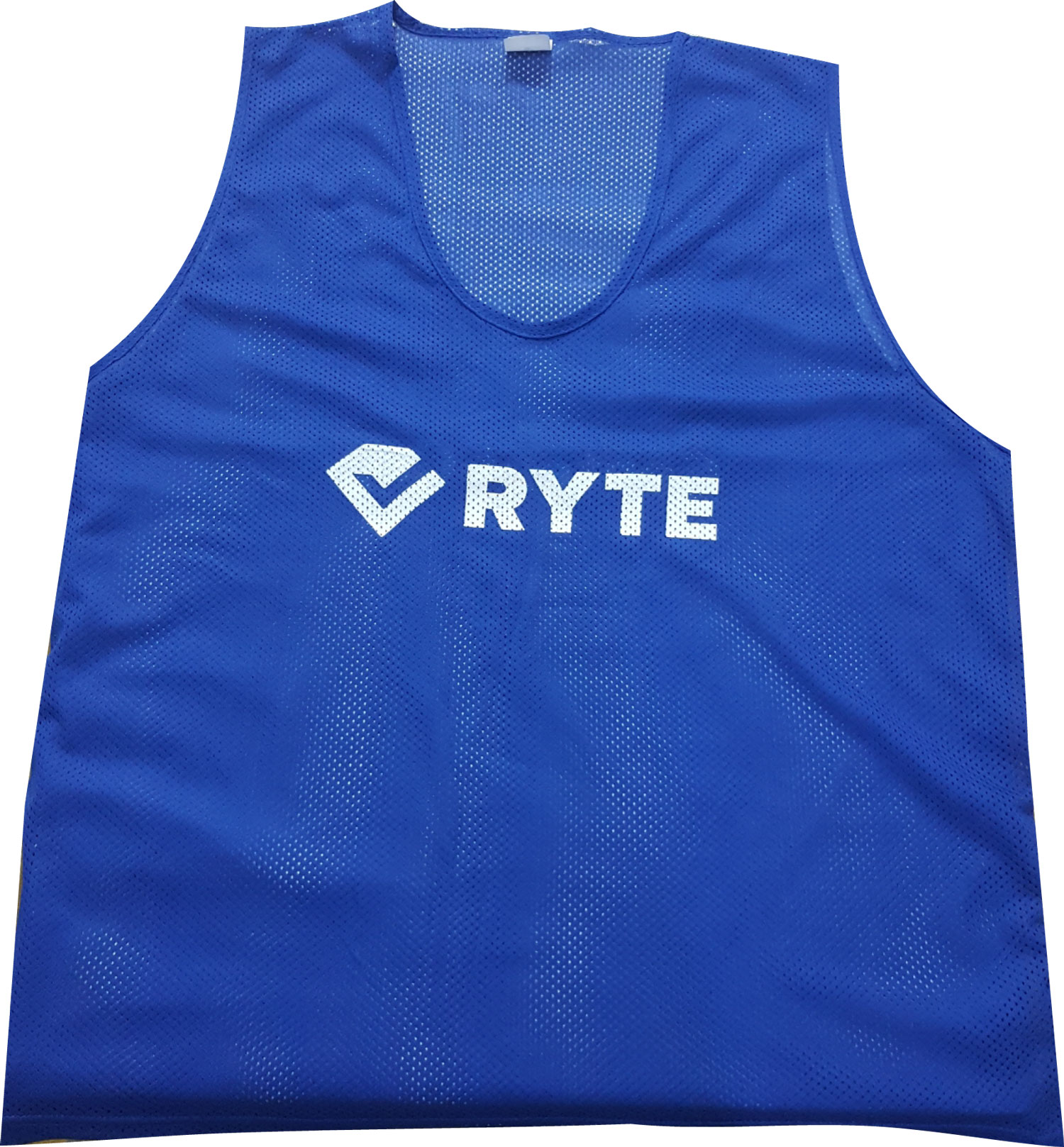 netlike bib blue custom printed, custom training bibs