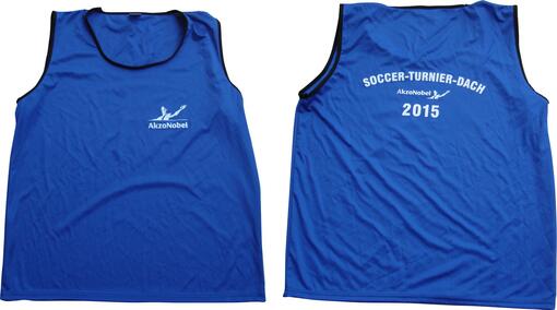 Standard bib front- and back side custom printed, custom training bibs