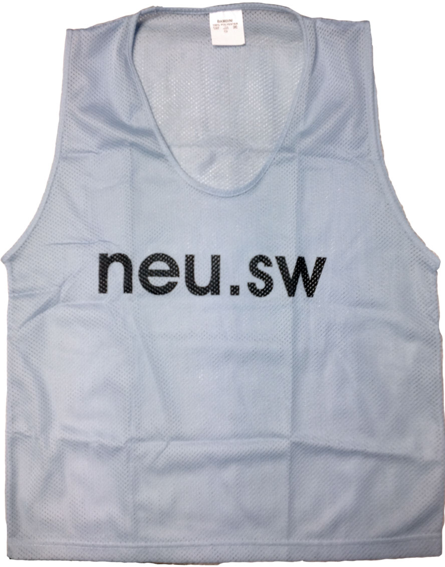 netlike bib white custom printed, custom training bibs