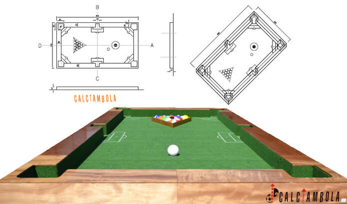 Soccerpool Billiard Field, Football Billiard