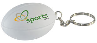 Stress Rugby Ball Keychain
