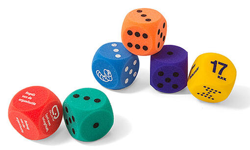 Open-pored, precision milled dices