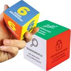 Stress Cube multi colored 63mm