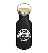Traveller Drinking Bottle black with Bamboo Lid