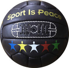 vintage football made of real leather