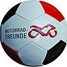 Mini football MOTORRAD FREUNDE in classic pattern