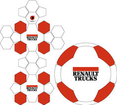 mini ball 26 panel Penta template