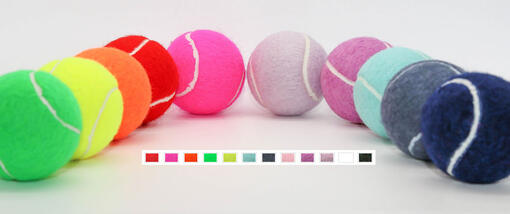 Colour chart for Tennis Balls & Padel Balls
