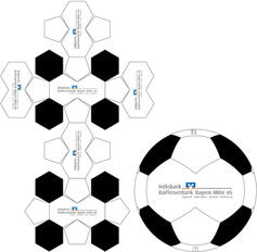 Neoprene soccer ball layout 30, 28 & 26 panel
